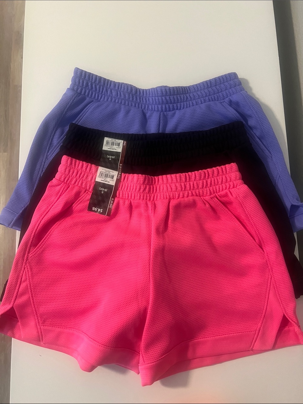 Athletic Works Women’s Mesh Shorts - Hot Pink & Black